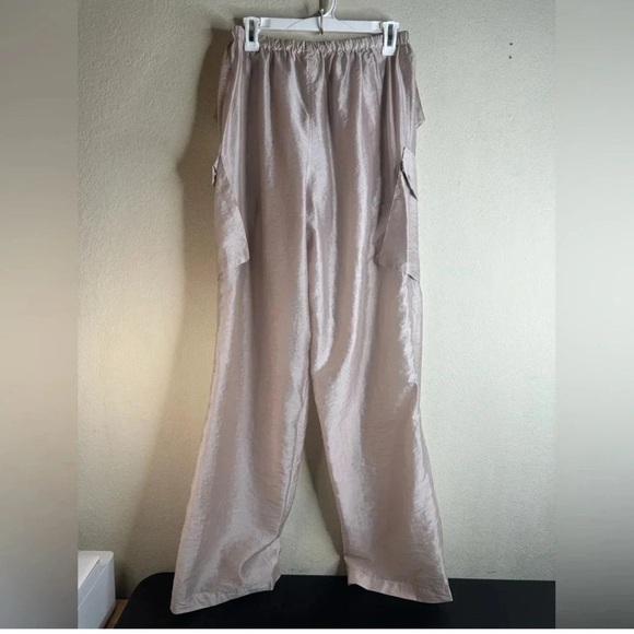 Lovers + Friends Wide Leg Pants in Light Pink - Picture 3 of 7